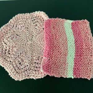 ❤️ Set of 2 pot hand crocheted pot holders